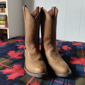 Justin Boots JB1100 Men's Brown Leather Cowboy Boots